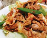 豚バラと春野菜のハリッサ炒め作り方7写真