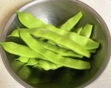 簡単✨イカとモロッコインゲンの酢味噌和え作り方2写真