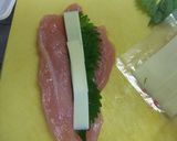 大葉とチーズのささみフライ作り方1写真
