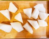 白だしで作る♡冬瓜とひき肉のあんかけ作り方1写真