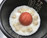 トマトとほたて缶のごはん作り方4写真