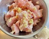 ヘルシー オリーブオイルで揚げ焼き油淋鶏作り方1写真
