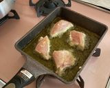 ヘルシー オリーブオイルで揚げ焼き油淋鶏作り方4写真
