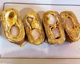 冷凍むきえびで♪てんむす風卵焼き作り方9写真
