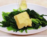 小松菜のたまご豆腐和え作り方5写真