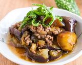 レンジで簡単♪ナスとひき肉の旨煮作り方4写真