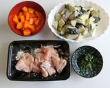 なすとにんじんの甘酢炒め作り方1写真