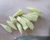 つる豆とチーズ、フルーツのサラダ作り方2写真