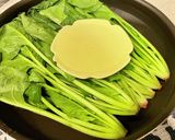 豚ばらとほうれん草の炒め物作り方2写真