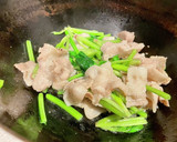 豚ばらとほうれん草の炒め物作り方4写真