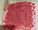 生モッツァレラと豚肉とアスパラのソテー作り方1写真