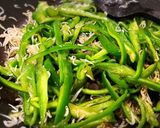 ピーマンとしらすの麺つゆ炒め♪作り方7写真