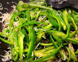 ピーマンとしらすの麺つゆ炒め♪作り方7写真