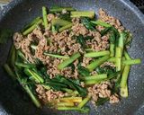 簡単！牛こま肉と小松菜の花椒辣醤炒め♬作り方6写真