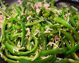 ピーマンとしらすの麺つゆ炒め♪作り方8写真