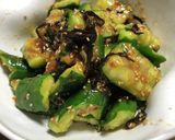 胡瓜の叩き塩昆布和え作り方4写真