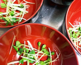 卵豆腐のすまし汁★白だしで簡単♪作り方2写真