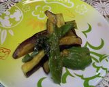 茄子とピーマンの大葉味噌炒め⭐︎油なし作り方9写真