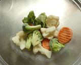 洋風野菜ミックスでオープンオムレツ作り方1写真