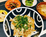 焼肉のタレで簡単！舞茸と豚肉の混ぜごはん作り方4写真