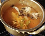 韓国風★キムチと玉子のスープ作り方2写真