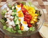 コブサラダを乗せた・ごま味冷やしあえ麺作り方7写真