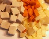 高野豆腐のしみジュワきんちゃく節約レシピ作り方3写真