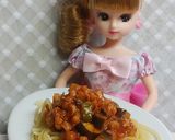 リカちゃん♡ケチャップ仕上げトマトパスタ作り方24写真