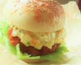 【スパイシーガーリック海老カツバーガー〗作り方10写真