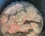 キューリとハム卵焼き海老の中華スープ作り方4写真