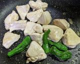 鶏肉とししとうの炒め物作り方2写真