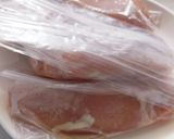 むね肉の茹で鶏　ダイエットしたい旦那用に作り方1写真