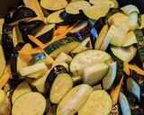 大豆ひき肉で茄子ズッキーニの汁なし麻婆風作り方3写真