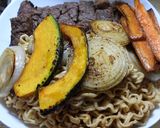 ステーキで温い冷やしスタミナサッポロ一番作り方15写真