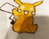 誕生日に☆チョコプレート　ポケモン作り方6写真