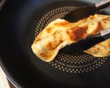 葱抓餅で＊屋台風ワンハンドサンド作り方4写真