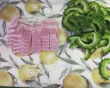 そうめんチャンプルー ゴーヤとベーコン作り方3写真