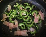 そうめんチャンプルー ゴーヤとベーコン作り方6写真