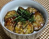 貧乏バンザイ！なすの照り焼き丼作り方4写真
