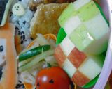 お弁当に♪りんごの飾り切り◇格子◇作り方4写真