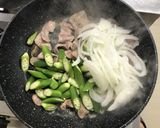 オクラと豚肉のごまみそ炒め作り方4写真