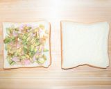アボカドとハムチーズトマトのホットサンド作り方3写真