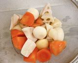 業務スー和風野菜ミックスと鶏肉の黒酢あん作り方2写真