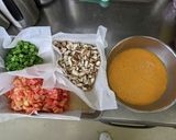 夏野菜のサンラータンスープかんずり風味作り方1写真