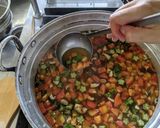 夏野菜のサンラータンスープかんずり風味作り方4写真