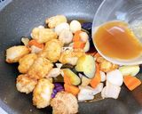 業務スー和風野菜ミックスと鶏肉の黒酢あん作り方8写真