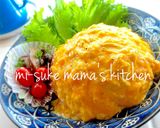 夏休みランチ❤ふわとろオムライス。ஐஃ作り方11写真