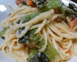 昆布だしで明太子スパゲティ作り方8写真