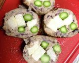 長芋とアスパラ入り巻きハンバーグ作り方6写真