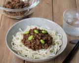 レンジで簡単♪肉味噌そぼろ麺／給食作り方6写真